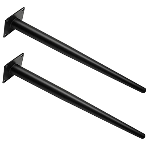 Sewroro 2 Stück Teiliges Tischbeine Metall Schwarz Schräg Möbelersatz Füße Stabil Robust für Tisch Stuhl Schreibtisch Kommoden Möbelbeine Austausch von Sewroro