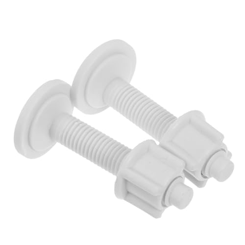 Sewroro 2 Stück Teiliges Toilettensitz Schraubenset Kunststoffbolzen und Muttern Langlebig Passend für Toilettendeckel Reparatur und Befestigung Einfache Montage Robuste von Sewroro