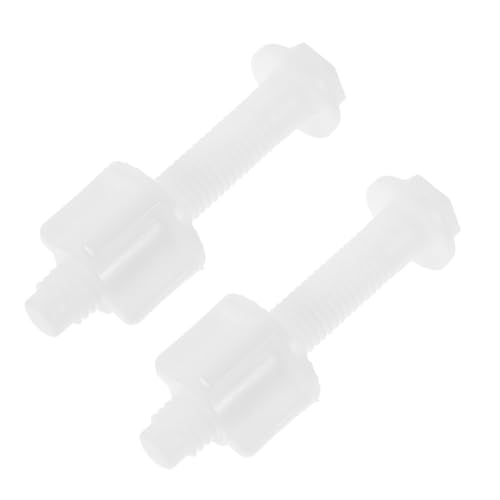 Sewroro 2 Stück Toilettensitz Schrauben aus Robustem Pom Kunststoff Befestigungsset für Wc sitz Reparatur Einfache Montage Passend für Toilettendeckel und Badmöbel Sewroro 2 Stück Toilettensitz Schrauben aus Robustem Pom Kunststoff Befestigungsset für Wc sitz Reparatur Einfache Montage Passend für Toilettendeckel und Badmöbel von Sewroro