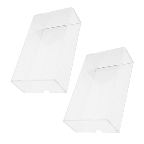 Sewroro 2 Stück Transparente Acryl Mausabdeckung Staubschutz für Kabellose Langlebiger Abnehmbarer Schutz für PC und Laptop Waschbare Transparente Schutzhülle von Sewroro
