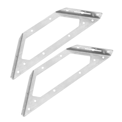 Sewroro 2 Stück Trapezförmige Eckwinkelstützen Multifunktionale Möbelverbindungselemente für Regal und Möbelmontage Langlebige Unterstützung für Schreibtisch Bett und Silber Sewroro 2 Stück Trapezförmige Eckwinkelstützen Multifunktionale Möbelverbindungselemente für Regal und Möbelmontage Langlebige Unterstützung für Schreibtisch Bett und Silber von Sewroro