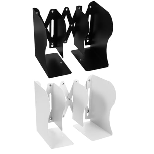 Sewroro 2 Stück Verstellbare Metall-buchstützen Ausziehbarer Platzsparender Bücherhalter für Schreibtisch und Regal Robuster Organizer für Büro und Wohnheim Anpassbares Desktop-bücherregal Sewroro 2 Stück Verstellbare Metall-buchstützen Ausziehbarer Platzsparender Bücherhalter für Schreibtisch und Regal Robuster Organizer für Büro und Wohnheim Anpassbares Desktop-bücherregal von Sewroro