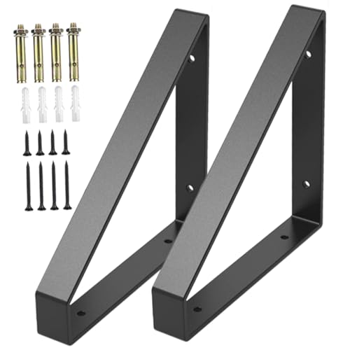 Sewroro 2 Stück Wandregalhalterung Schwerlast Regalträger Dreieckige Wandmontage Stabil und Praktisch Für Küche Bad Wohnzimmer und Garage Sewroro 2 Stück Wandregalhalterung Schwerlast Regalträger Dreieckige Wandmontage Stabil und Praktisch Für Küche Bad Wohnzimmer und Garage von Sewroro