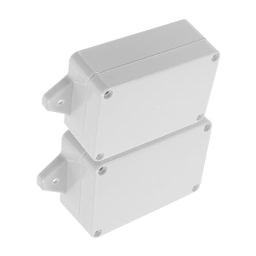 Sewroro 2 Stück Wasserdichte Elektrische Abzweigdose Kleine Weiße Kunststoff verteilerdose Langlebig und Installieren Geeignet für Innen Außenbereiche Schutz für Sicherheits Stromanlagen von Sewroro