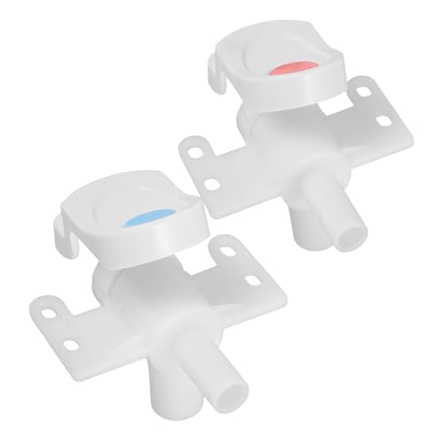 Sewroro 2 Stück Wasserhahn Ersatzteile für Wasserspender Universeller Wasserhahn für Kühlgeräte mit Kindersicherung und Einfacher Installation Rot und Blau von Sewroro