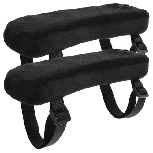 Sewroro 2 Stück Weiche Armlehnenpolster aus Hochwertigem Memory Schaum Ergonomische Stuhlarmlehnenauflagen für Büro Gaming Schnell Rückfedernd Komfortable Ellenbogenstütze von Sewroro