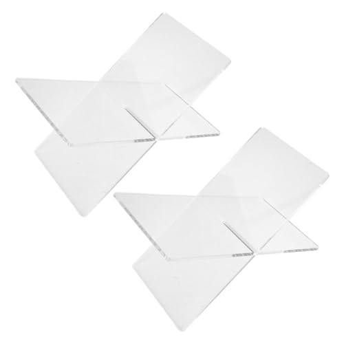 Sewroro 2 Stück X förmiger Acryl Buchhalter Transparent Leseständer Multifunktional Desktop Tablet Ständer Buchstütze für Büro Schule und Zuhause von Sewroro