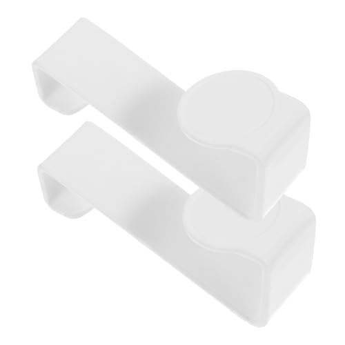Sewroro 2 Stück Z förmige Toilettensitz Haken aus Multifunktionale Potty Hooks ohne Bohren Einfache Wandbefestigung Weiße Toilettendeckel Halterung Langlebig und Praktisch von Sewroro
