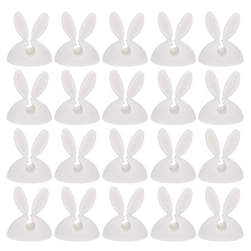 Sewroro Kabelhalter Clips 20 Stück Selbstklebende Kabel Organizer für Schreibtisch Einloch Kabelmanagement in Kaninchenform Flexibel und Wiederverwendbar für USB und Audiokabel Sewroro Kabelhalter Clips 20 Stück Selbstklebende Kabel Organizer für Schreibtisch Einloch Kabelmanagement in Kaninchenform Flexibel und Wiederverwendbar für USB und Audiokabel von Sewroro