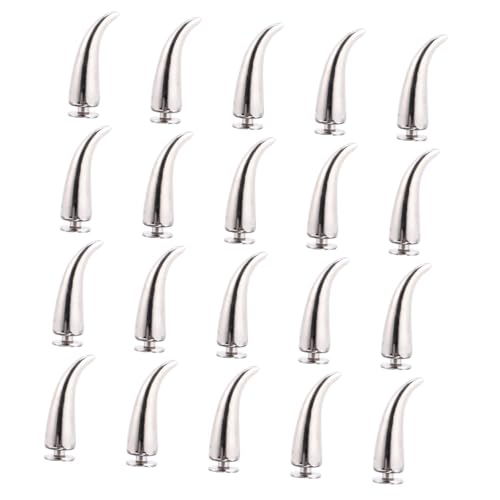 Sewroro 20 Stück Teiliges DIY Metall Nieten Chili Form Silberfarbene Punk Ziernieten für Leder Kleidung Taschen Jeansjacken Basteln und Modeaccessoires Sewroro 20 Stück Teiliges DIY Metall Nieten Chili Form Silberfarbene Punk Ziernieten für Leder Kleidung Taschen Jeansjacken Basteln und Modeaccessoires von Sewroro