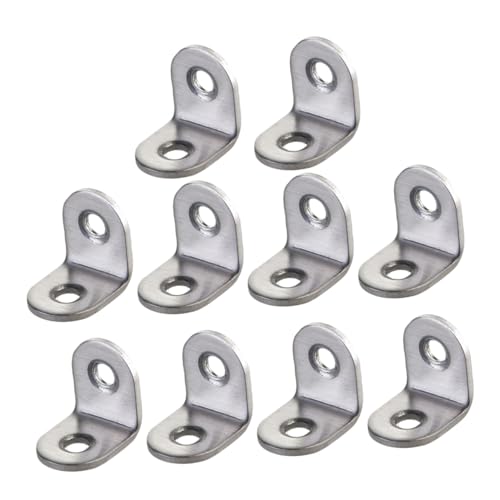 Sewroro 20 Stück Teiliges Dicke Edelstahl Winkelverbinder mit Schrauben Silberfarbene Metallwinkel für Möbelbefestigung und Heimwerker Sewroro 20 Stück Teiliges Dicke Edelstahl Winkelverbinder mit Schrauben Silberfarbene Metallwinkel für Möbelbefestigung und Heimwerker von Sewroro