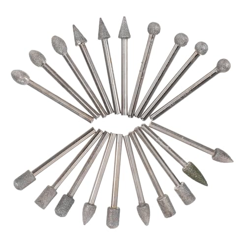 Sewroro 20 Stück Teiliges Hartmetall Frässtift-set für Gravur und Schleifen Langlebige Schleifköpfe für Stein Glas und Metall Präzise Bearbeitung für Schmuck und Modellbau Vielseitig Sewroro 20 Stück Teiliges Hartmetall Frässtift-set für Gravur und Schleifen Langlebige Schleifköpfe für Stein Glas und Metall Präzise Bearbeitung für Schmuck und Modellbau Vielseitig von Sewroro
