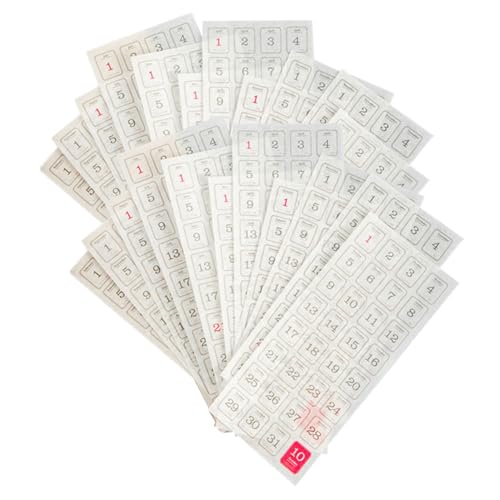 Sewroro 24 Blatt Planer Aufkleber Bunte DIY Kalender Sticker Tage Index Etiketten Selbstklebend für Notizbuch Scrapbook Büro Schule Tägliche Planung Sewroro 24 Blatt Planer Aufkleber Bunte DIY Kalender Sticker Tage Index Etiketten Selbstklebend für Notizbuch Scrapbook Büro Schule Tägliche Planung von Sewroro