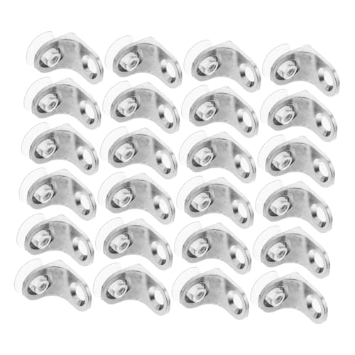 Sewroro 24 Stück Robuste Regalstützen Teilig mit Saugnäpfen Vielseitige Schwerlast Glasbodenhalter für Küchenschränke Einfache Montage Geeignet für Wohnzimmer Schlafzimmer und von Sewroro