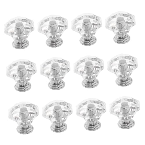 Sewroro 26 Stück Teiliges Transparent Schubladengriffe Klar Modern Ergonomisch Möbelgriffe für Küchenschränke Kommoden und Elegante Langlebige und Vielseitige Griffe von Sewroro