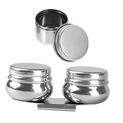 Sewroro 2stücke Edelstahl-pinselwaschtopf Mit Deckel Und Klemme Farbmischbecher Für Ölgemälde Und Aquarellmalerei Für Künstler Malen Und Mischen Sewroro 2stücke Edelstahl-pinselwaschtopf Mit Deckel Und Klemme Farbmischbecher Für Ölgemälde Und Aquarellmalerei Für Künstler Malen Und Mischen von Sewroro