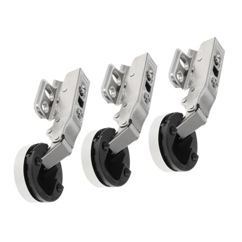 Sewroro 3 Stück Geräuschloses Hydraulisches Dämpfungssystem für Schranktüren Robuste Verdeckte Pufferbeschläge für Küchenmöbel von Sewroro
