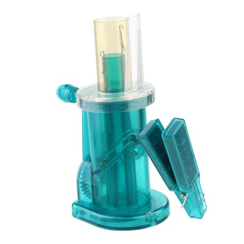 Sewroro 3 Stück Mini DIY Handbetriebene Strickmaschine aus Abs Kompakte Handstrickmühle zum Fischnetzknoten und Spiralschleifen Tragbare Winding Maschine für Basteln und Zufällige Farbe von Sewroro