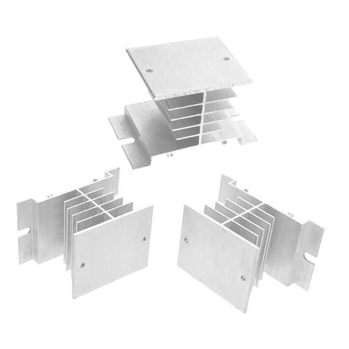 Sewroro 3 Stück Teiliges Aluminium Kühlkörper für Ssr Ersatzkühlblock für Industrielle Automatisierung Platzsparend und Langlebig Effektive Temperaturkontrolle für Verschiedene Modelle Sewroro 3 Stück Teiliges Aluminium Kühlkörper für Ssr Ersatzkühlblock für Industrielle Automatisierung Platzsparend und Langlebig Effektive Temperaturkontrolle für Verschiedene Modelle von Sewroro