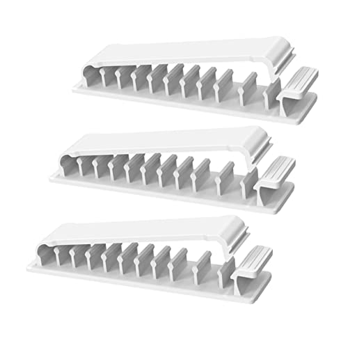Sewroro 3 Stück Teiliges Kabel Organizer Set Selbstklebende Kabelclips mit Slots für Kabellose Ordnung im Büro und Zuhause Kompatibel mit Allen Kabeltypen Sewroro 3 Stück Teiliges Kabel Organizer Set Selbstklebende Kabelclips mit Slots für Kabellose Ordnung im Büro und Zuhause Kompatibel mit Allen Kabeltypen von Sewroro