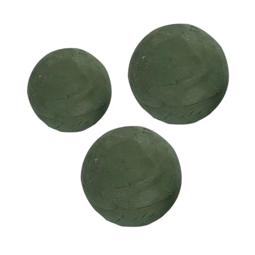 Sewroro 3 Stück Teiliges Kugelförmiger Steckmasse Floristenschaum Saugfähiger Blumensteckschaum Langlebig und Geeignet für Frischblumenarrangements Hochzeits und Dekorationsbedarf von Sewroro