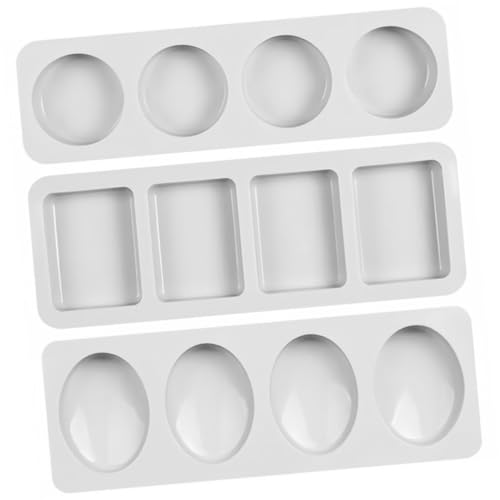 Sewroro 3 Stück Teiliges Silikon Seifenform Hohlräume Rund Quadratisch Oval Flexibel Antihaftbeschichtet Langlebig für Handgemachte Seifen DIY Bastelprojekte Geeignet Zufällige Farbe Sewroro 3 Stück Teiliges Silikon Seifenform Hohlräume Rund Quadratisch Oval Flexibel Antihaftbeschichtet Langlebig für Handgemachte Seifen DIY Bastelprojekte Geeignet Zufällige Farbe von Sewroro
