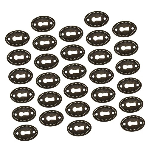 Sewroro 30 Stück Teiliges Antike Schlüssellochabdeckungen Design Retro Möbelbeschläge für Schränke und Kommoden Dekorative und Schützende Effekte Einfache Installation und Verwendung Sewroro 30 Stück Teiliges Antike Schlüssellochabdeckungen Design Retro Möbelbeschläge für Schränke und Kommoden Dekorative und Schützende Effekte Einfache Installation und Verwendung von Sewroro