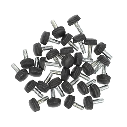 Sewroro 30 Stück Teiliges Möbelverstellfüße Schwarz Verstellbare Schraubfüße für Tisch Stuhl Sofa Langlebige Metallmöbelfüße mit Stabilem Halt und Bodenschutz Einfache Montage und Präzise von Sewroro