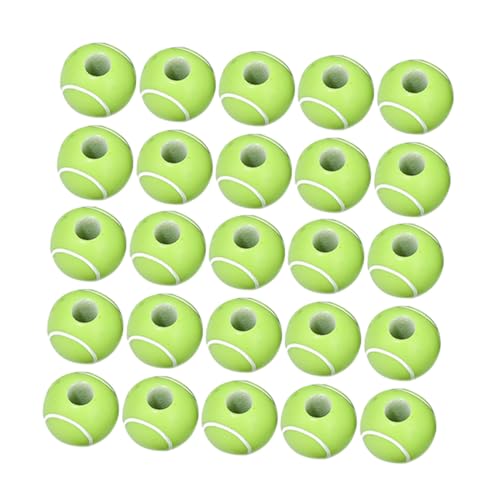 Sewroro 300 Stück Lose Tennisperlen DIY Schmuckperlen Sport Spacer Perlen für Armbänder Halsketten Ohrringe Schmuckherstellung Originelles Bastelset von Sewroro