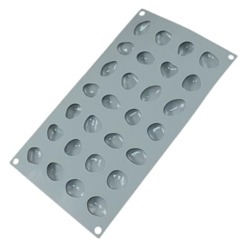 Sewroro 3D-Stein-Silikonformen Kieselsteine Backform Kuchen Mousse Dessert Backformen Gips Beton Handgefertigt Stein Pralinenform Gussform Seifenherstellungsform von Sewroro