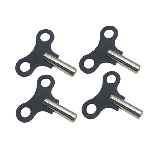 Sewroro 4 STÜCKE Teiliges Uhrschlüssel aus Legiertem Metall Langlebiges Reparaturwerkzeug für Holzuhren Einfach zu Bedienen für Mechanische Wanduhren Scratch und Verschleißfest von Sewroro