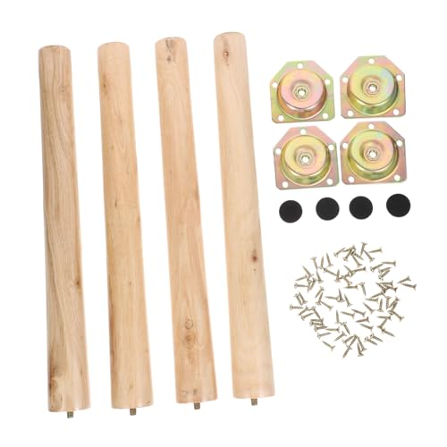 Sewroro 4 Sätze Holz Möbelfüße mit Montageplatten Robuste Sofa und Tischbeine Ersatzteile Glatte Oberfläche Belastbar und Langlebig für Couch Schrank Bett und Couchtisch Sewroro 4 Sätze Holz Möbelfüße mit Montageplatten Robuste Sofa und Tischbeine Ersatzteile Glatte Oberfläche Belastbar und Langlebig für Couch Schrank Bett und Couchtisch von Sewroro