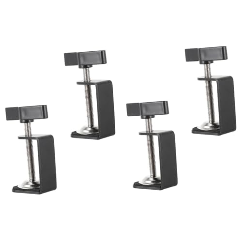 Sewroro 4 Stck Teiliges Metall Tischklemmen mit Rotation Stabile Desktop Montageklemmen für Schreibtisch Verstellbare Halterung Robust und Vielseitig für Büro und Zuhause von Sewroro