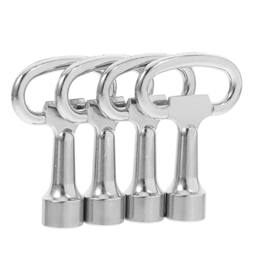 Sewroro 4 Stck Teiliges Vierkantschlüssel Metall Multifunktional für Elektrische Schaltschränke Wasserzähler und Ventilabschaltung Robust und Langlebig für Vielseitige Anwendungen von Sewroro