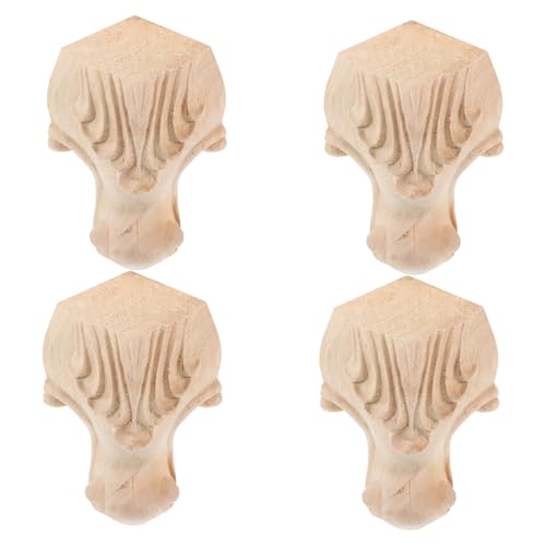 Sewroro 4 Stck Vintage Möbelbeine Holz mit Reliefmuster Dekorative Sofa und Tischbeine Stabile Möbelbeine für Schrank Sofa Stuhl Einfache Montage Geräuschdämpfend Höhe Sewroro 4 Stck Vintage Möbelbeine Holz mit Reliefmuster Dekorative Sofa und Tischbeine Stabile Möbelbeine für Schrank Sofa Stuhl Einfache Montage Geräuschdämpfend Höhe von Sewroro