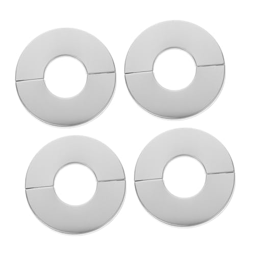 Sewroro 4 Stück Edelstahl Rosetten Abdeckung Runde Wasserrohr Blenden für Wandmontage Dekorative Rohrloch Abdeckungen für Dusche und Küchenarmatur Langlebige und Vielseitige Sprinkler von Sewroro