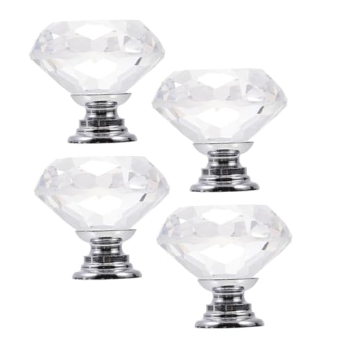 Sewroro 4 Stück Elegante Transparente Glasgriffe mit Einfacher Montage Dekorative Hardware für Küchen Badezimmer und Schlafzimmermöbel Sewroro 4 Stück Elegante Transparente Glasgriffe mit Einfacher Montage Dekorative Hardware für Küchen Badezimmer und Schlafzimmermöbel von Sewroro