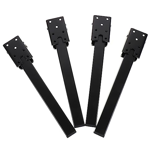 Sewroro 4 Stück Faltbare Tischbeine Stabile Laptop Tischbeine Schwarz für Schreibtisch oder Couchtisch Tragfähigkeit bis Höhe von Sewroro