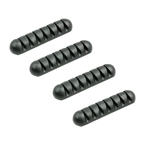 Sewroro 4 Stück Kabelorganizer Kabelhalter aus Silikon für Schreibtisch Auto und Zuhause Tragbar Leicht Robust für und Datakabel Schwarz Sewroro 4 Stück Kabelorganizer Kabelhalter aus Silikon für Schreibtisch Auto und Zuhause Tragbar Leicht Robust für und Datakabel Schwarz von Sewroro