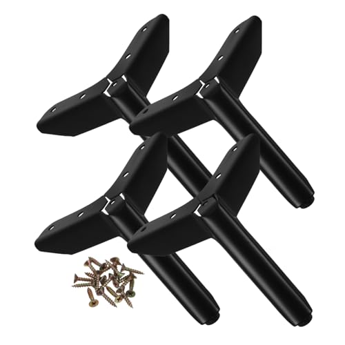 Sewroro 4 Stück Metall möbelfüße Schwarz Dreieckig mit Rutschfesten Gummipads Stabile Möbelbeine für Sofa Schrank Kommode und DIY ersatz Einfache Montage Modernes Design Sewroro 4 Stück Metall möbelfüße Schwarz Dreieckig mit Rutschfesten Gummipads Stabile Möbelbeine für Sofa Schrank Kommode und DIY ersatz Einfache Montage Modernes Design von Sewroro