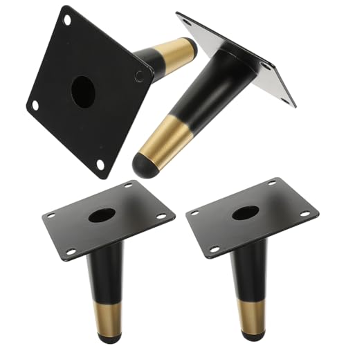 Sewroro 4 Stück Möbelfüße Metall Schräg für Sofa Tv Schrank und Kommode Langlebig und Stabil Eisen Einfach zu Montieren von Sewroro