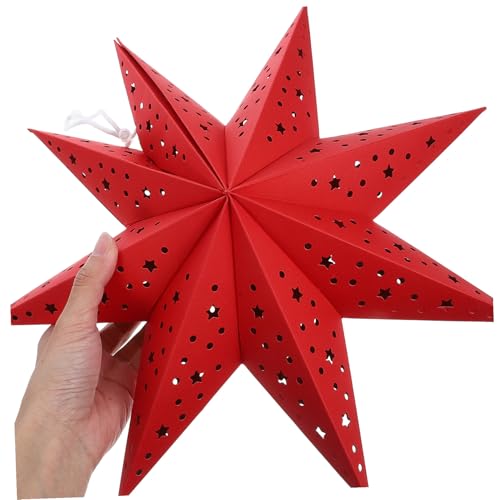 Sewroro 4 Stück Papierstern Lampenschirme Weihnachtsstern Origami Lampion Rot Sternförmige Papierlaterne Wiederverwendbar Für Weihnachtsdeko Party Hochzeit Geburtstag Sewroro 4 Stück Papierstern Lampenschirme Weihnachtsstern Origami Lampion Rot Sternförmige Papierlaterne Wiederverwendbar Für Weihnachtsdeko Party Hochzeit Geburtstag von Sewroro