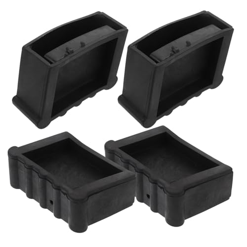 Sewroro 4 Stück Rutschfeste Leiterfußkappen aus Verschleißfestem Gummi Teiliges Schützende Leiterbeine für Haushaltsleitern Erhöhte Stabilität und Bodenschutz Geeignet für Holz und von Sewroro