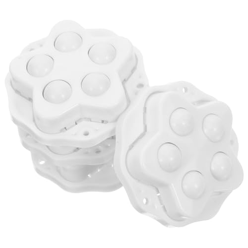 Sewroro 4 Stück Selbstklebende Mini Möbelrollen mit Drehung Geräuschlose Klebe für Aufbewahrungsboxen Flexible Verschleißfeste Möbelgleiter für Leichte von Sewroro