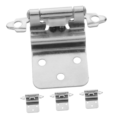 Sewroro 4 Stück Selbstschließende Robuste Einbauscharniere aus Eisen für Küchenschränke und Wohnzimmerschränke Belastbar Geräuscharm Einfache Montage Langlebig und Stabil von Sewroro