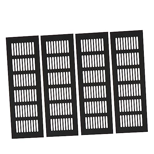 Sewroro 4 Stück Teiliges Aluminium Lüftungsgitter Langlebige Möbel Lüftungsabdeckung Schwarz für Schrank Schuhschrank und Belüftung Einfache Schraubmontage Feuchtigkeits und Sewroro 4 Stück Teiliges Aluminium Lüftungsgitter Langlebige Möbel Lüftungsabdeckung Schwarz für Schrank Schuhschrank und Belüftung Einfache Schraubmontage Feuchtigkeits und von Sewroro