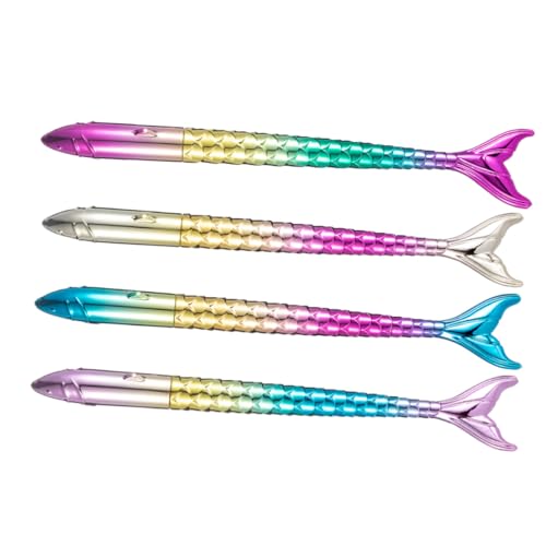 Sewroro 4 Stück Teiliges DIY Perlenmalstifte mit Meerjungfrauenschwanz Form Vielseitiges Diamantmalerei Zubehör Kreuzstich Stickerei und Nagelkunst Hilfsmittel für Kreative Bastelarbeiten von Sewroro