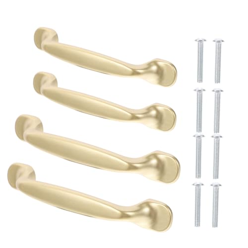 Sewroro 4 Stück Teiliges Goldene Schrankgriffe mit Lochabstand Langlebige Möbelgriffe aus Korrosionsbeständigem Material für Küchenschränke Türen und Kleiderschränke Modernes Design Sewroro 4 Stück Teiliges Goldene Schrankgriffe mit Lochabstand Langlebige Möbelgriffe aus Korrosionsbeständigem Material für Küchenschränke Türen und Kleiderschränke Modernes Design von Sewroro
