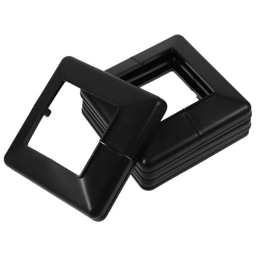 Sewroro 4 Stück Teiliges Kunststoff Post Base Cover Dekorative Quadratische Verkleidung für Treppen Balkonpfosten Split Design für Veranda Geländer Praktische Abdeckkappen zur Sewroro 4 Stück Teiliges Kunststoff Post Base Cover Dekorative Quadratische Verkleidung für Treppen Balkonpfosten Split Design für Veranda Geländer Praktische Abdeckkappen zur von Sewroro