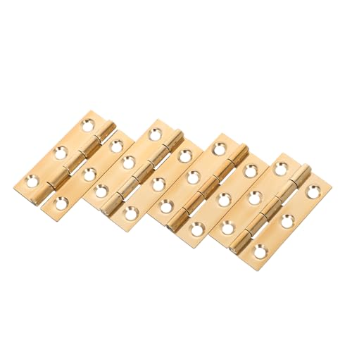 Sewroro 4 Stück Teiliges Kupfer Möbelscharnierset Kompakte Langlebige Scharniere für Schranktüren Industrielle Stärke Präzise Verarbeitung Dekorative Hardware für Küchen Kleiderschränke von Sewroro